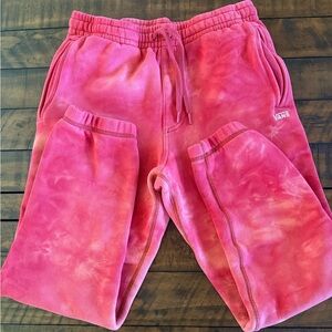 Vans Adult Pinkish-Red Tie-Dye Sweatpants